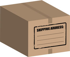 shipping address label